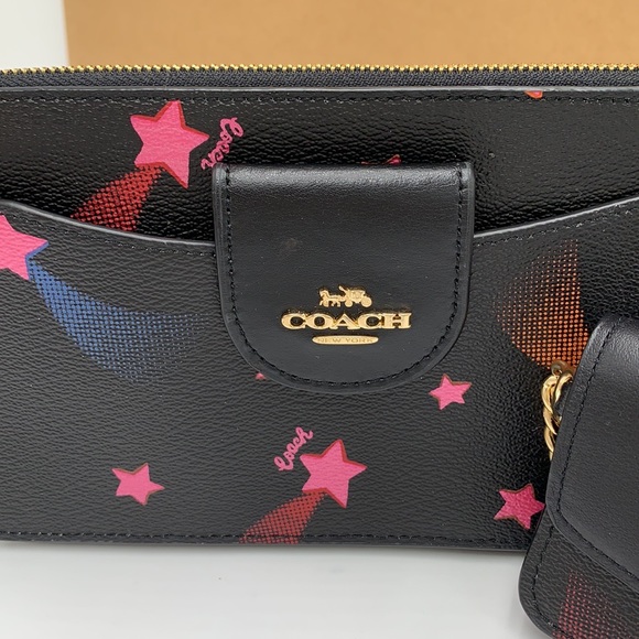 Poppy Crossbody With Card Case With Disco Star Print - Picture 6 of 16